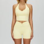 Women's 2PCS Fitness Outfit Set - Yoga Sports Bra & Leggings