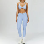 Women's 2PCS Fitness Outfit Set - Yoga Sports Bra & Leggings