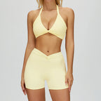 Women's 2PCS Fitness Outfit Set - Yoga Sports Bra & Leggings