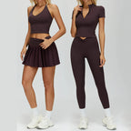 Women's 2PCS Fitness Outfit Set - Yoga Sports Bra & Leggings