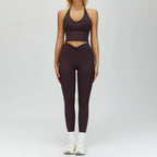 Women's 2PCS Fitness Outfit Set - Yoga Sports Bra & Leggings