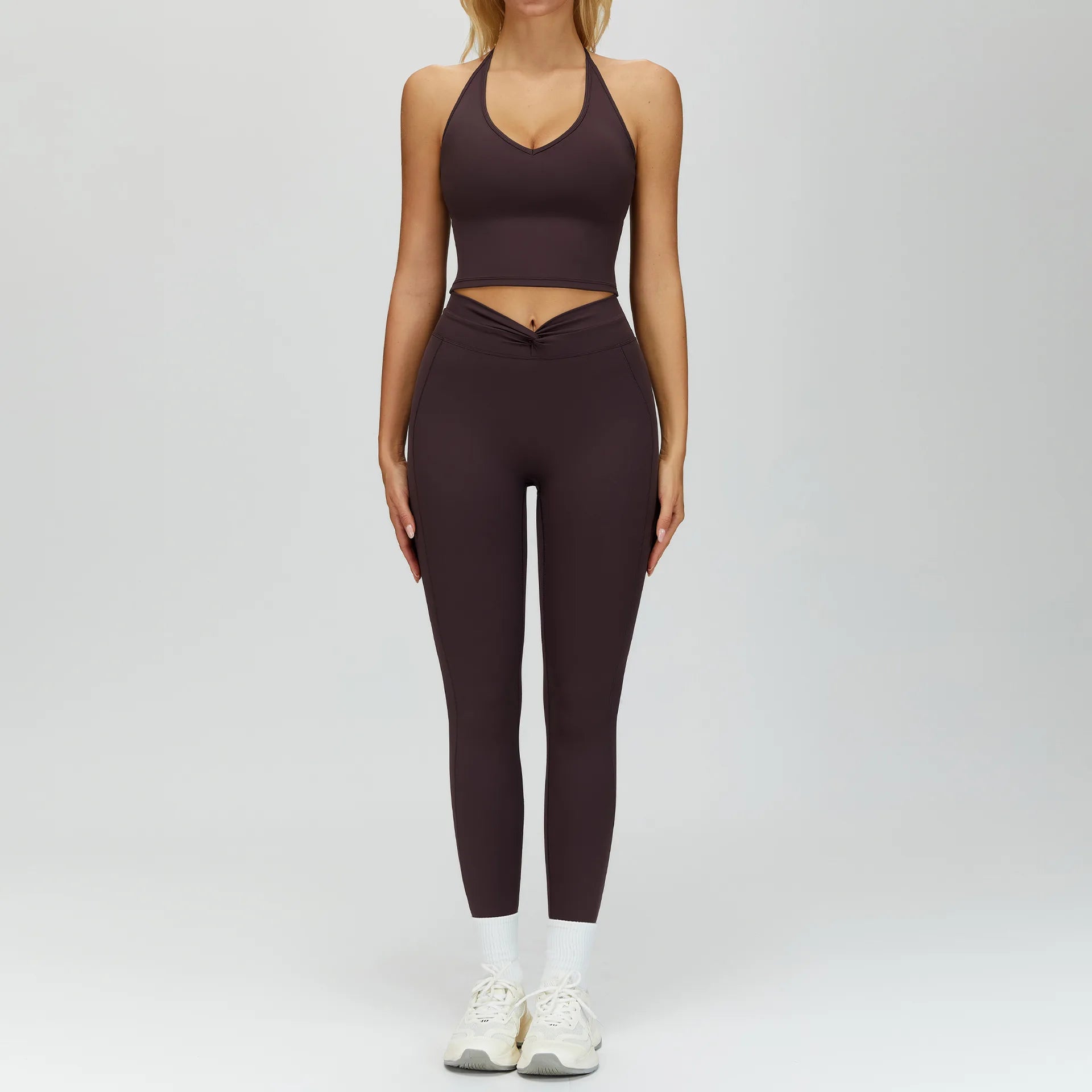 2PCS Yoga Suit Sports Set Gym Set Women Tracksuit Running Workout Clothes T-Shirt Sports Bra Athletic Leggings Yoga Clothing