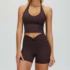 Women's 2PCS Fitness Outfit Set - Yoga Sports Bra & Leggings