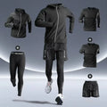 Men's 5PCS Quick-Dry Fitness Sports Suit - Complete Training Set