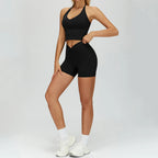 Women's 2PCS Fitness Outfit Set - Yoga Sports Bra & Leggings