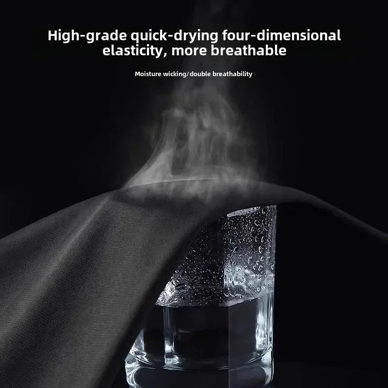 Sports Suits Men's Fitness Clothes Night Running Autumn Tight-fitting Quick-drying Clothes Cycling Training Clothes Equipment